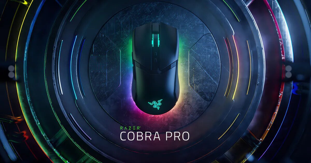 Razer Cobra Pro Black cena un informācija | Peles | 220.lv