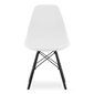 Krēsls Osaka, balts/melns cena un informācija | Virtuves un ēdamistabas krēsli | 220.lv