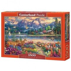 Puzle Castorland Spring Mountain Majesty 1500 det. cena un informācija | Puzles, 3D puzles | 220.lv