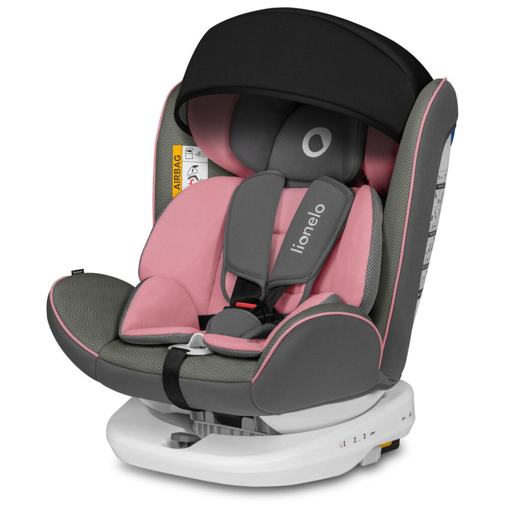 Autokrēsliņš Lionelo Bastiaan I-size, 0-36 kg, Pink Baby cena un informācija | Autokrēsliņi | 220.lv