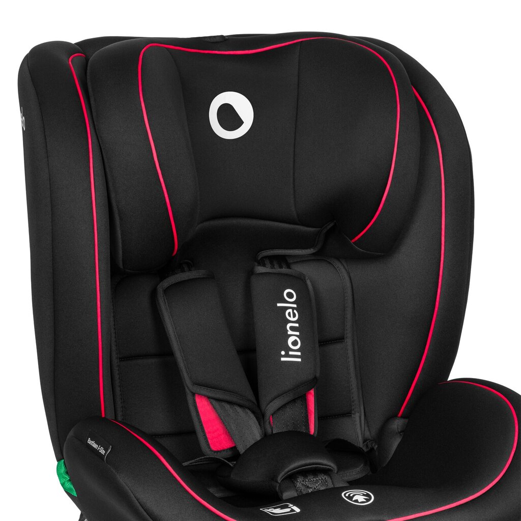 Autokrēsliņš Lionelo Bastiaan I-size, 0-36 kg, Black Red cena un informācija | Autokrēsliņi | 220.lv