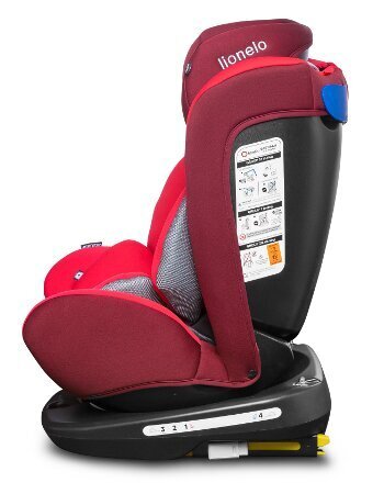 Autokrēsliņš Lionelo Bastiaan I-size, 0-36 kg, Black Red cena un informācija | Autokrēsliņi | 220.lv