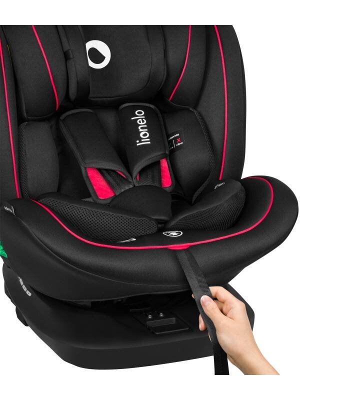 Autokrēsliņš Lionelo Bastiaan I-size, 0-36 kg, Black Red cena un informācija | Autokrēsliņi | 220.lv