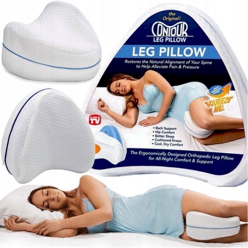 Ortopēdiskais ceļu atbalsta spilveni Leg Pillow, 23х24 cm cena un informācija | Spilveni | 220.lv