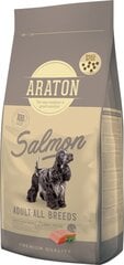 Aaraton Adult Salmon visu šķirņu pieaugušiem suņiem, ar lasi, 15 kg cena un informācija | Araton Zoo preces | 220.lv
