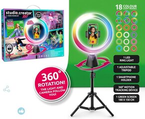 Studio Creator 360° Rotating Studio - videostudiosetti cena un informācija | Attīstošās rotaļlietas | 220.lv