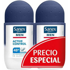 Dezodorants Sanex Men Active Control 48h Roll On Duplo, 2 x 50 ml cena un informācija | Dezodoranti | 220.lv