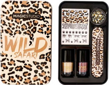 Manikīra komplekts Magic Studio Wild Safari Savage Nail Art, 6 gab. cena un informācija | Nagu lakas, stiprinātāji | 220.lv