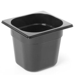 Melns polikarbonāta konteiners GN 1/6 h 150 mm - Hendi 862711 цена и информация | Посуда для хранения еды | 220.lv