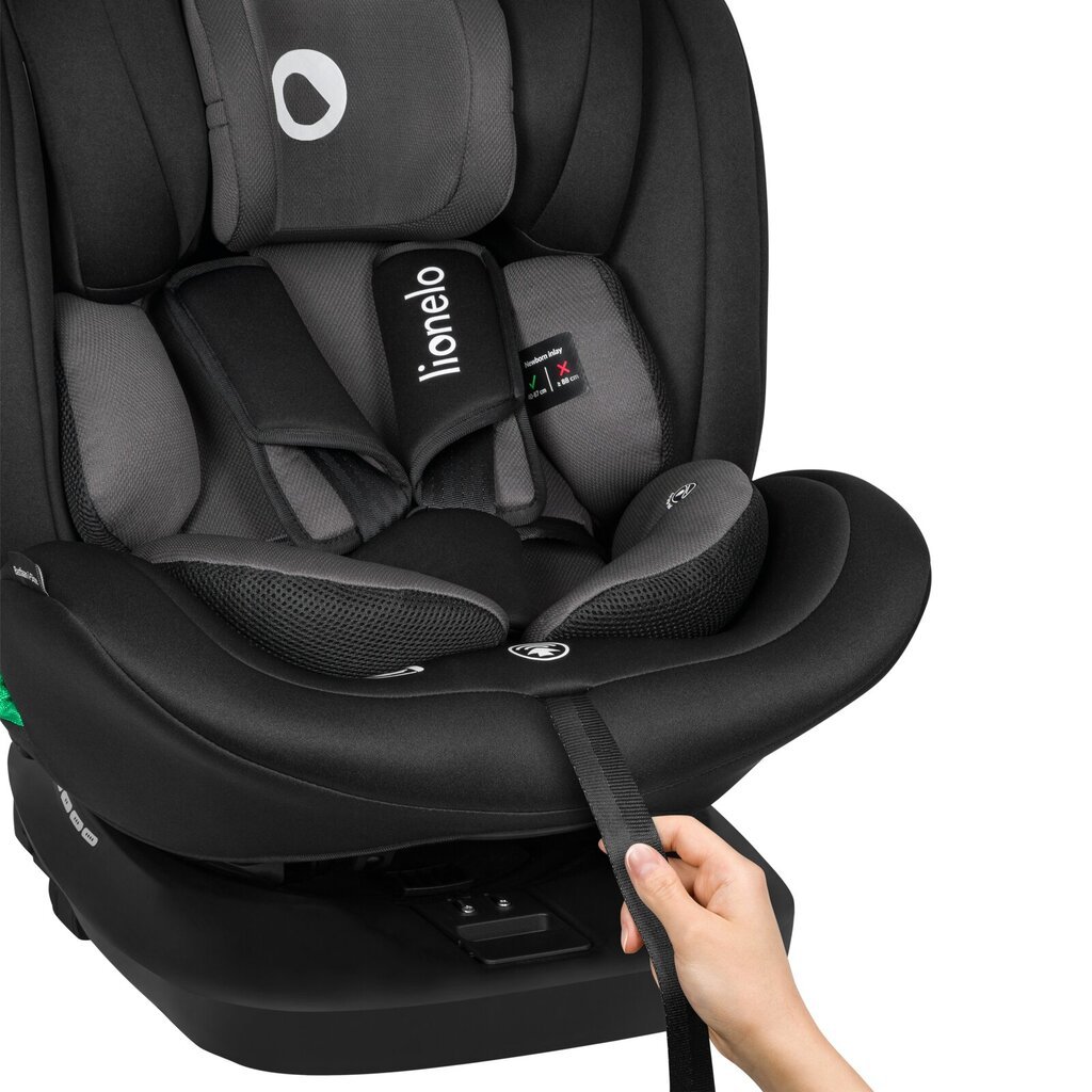 Autokrēsliņš Lionelo Bastiaan I-size, 0-36 kg, Black Grey cena un informācija | Autokrēsliņi | 220.lv