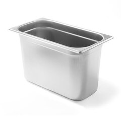 GN 1/4 konteiners, augstums 200 mm, nerūsējošais tērauds - Hendi 800553 цена и информация | Посуда для хранения еды | 220.lv