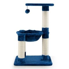 Daudzlīmeņu kaķu skrāpēšanas stabs ar šūpuļtīklu 64 cm, Costway цена и информация | Когтеточки | 220.lv