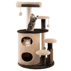 Kaķu 6 līmeņu kolonna ar 2 līmeņu māju 60 x 60 x 102 cm cena un informācija | Kaķu mājas, nagu asināmie | 220.lv