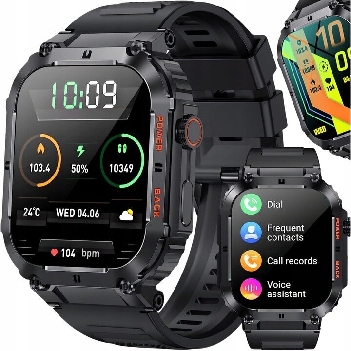 Vess K57 Black cena un informācija | Viedpulksteņi (smartwatch) | 220.lv