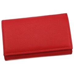 Ādas maks sievietēm Genuine Leather 536RED-AN cena un informācija | Sieviešu maki, karšu maki | 220.lv