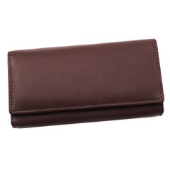 Ādas maks sievietēm Genuine Leather 513DBRN цена и информация | Женские кошельки, держатели для карточек | 220.lv