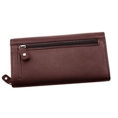 Ādas maks sievietēm Genuine Leather 513DBRN cena un informācija | Sieviešu maki, karšu maki | 220.lv