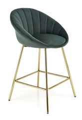2-u krēslu komplekts H112, zaļš/zeltains cena un informācija | Virtuves un ēdamistabas krēsli | 220.lv