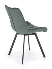 2-u krēslu komplekts K519, zaļš/melns cena un informācija | Virtuves un ēdamistabas krēsli | 220.lv