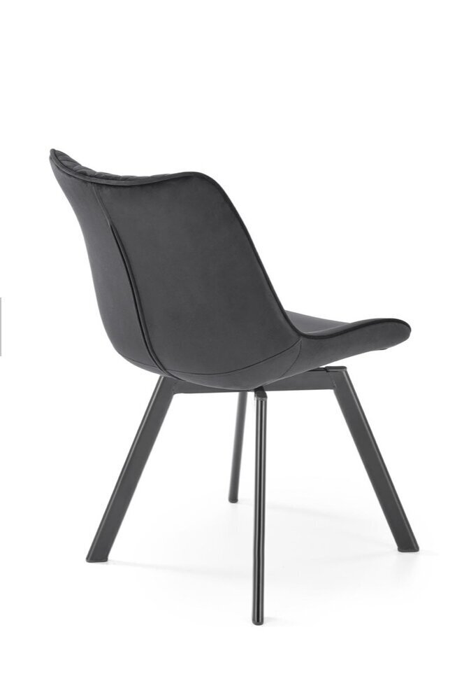 2-u krēslu komplekts K520, melns cena un informācija | Virtuves un ēdamistabas krēsli | 220.lv