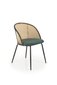 4-u krēslu komplekts K508, zaļš/melns cena un informācija | Virtuves un ēdamistabas krēsli | 220.lv