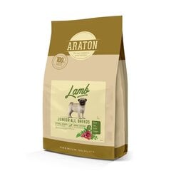 Araton Dog Junior Lamb корм с ягнятиной для всех пород молодых собак, 3 кг цена и информация |  Сухой корм для собак | 220.lv