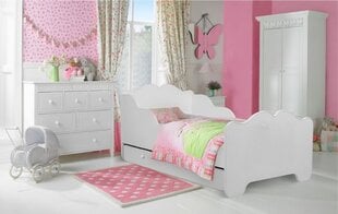 Детская кровать ADRK Furniture Casimo, белая цена и информация | Детские кровати | 220.lv