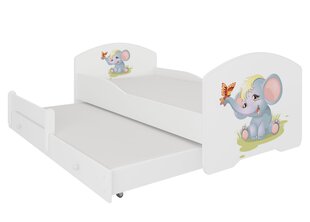 Bērnu gulta Adrk Furniture Pepe II, balta cena un informācija | Bērnu gultas | 220.lv