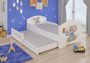 Bērnu gulta Adrk Furniture Pepe II, balta cena un informācija | Bērnu gultas | 220.lv