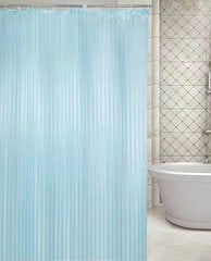 Dušas aizkars Stripe Blue, 1.8 - 2 m cena un informācija | Vannas istabas aksesuāri | 220.lv
