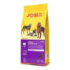 Josera JosiDog Adult Sensitive pieaugušiem suņiem, ar mājputniem, 2,7 kg цена и информация | Сухой корм для собак | 220.lv