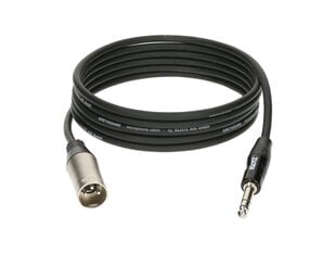 Klotz, XLR, Jack Stereo 6.3 mm, 0.6m cena un informācija | Kabeļi un vadi | 220.lv