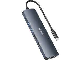 Sandberg 136-43 цена и информация | Адаптеры и USB разветвители | 220.lv