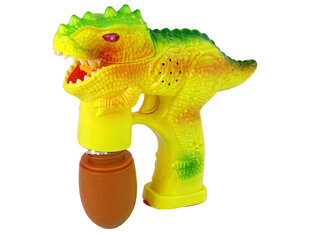 Пистолет для мыльных пузырей "Динозавр", желтый цена и информация | Игрушки для песка, воды, пляжа | 220.lv