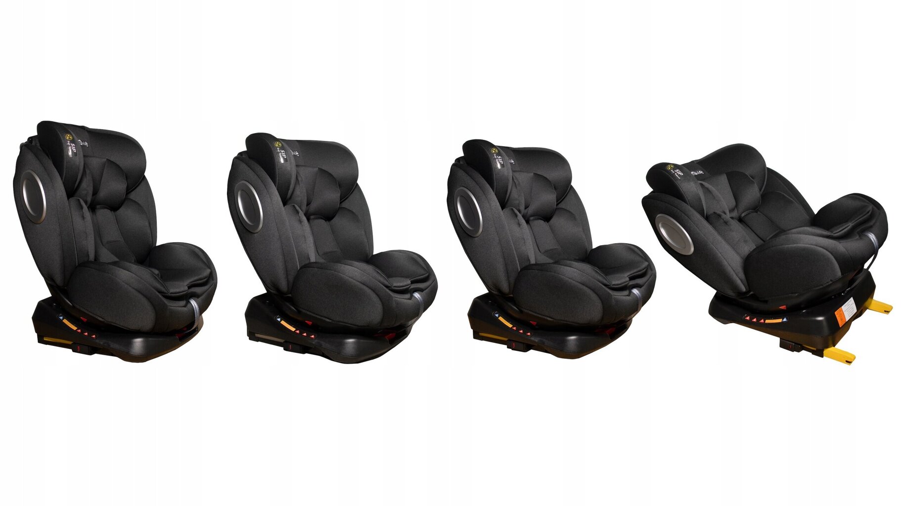 360° Isofix grozāms autokrēsliņš melns 0-36 kg Kids Zone YC06 cena un informācija | Autokrēsliņi | 220.lv