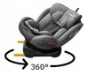 360° Isofix grozāms autokrēsliņš pelēks 0-36 kg Kids Zone YC06 cena un informācija | Autokrēsliņi | 220.lv