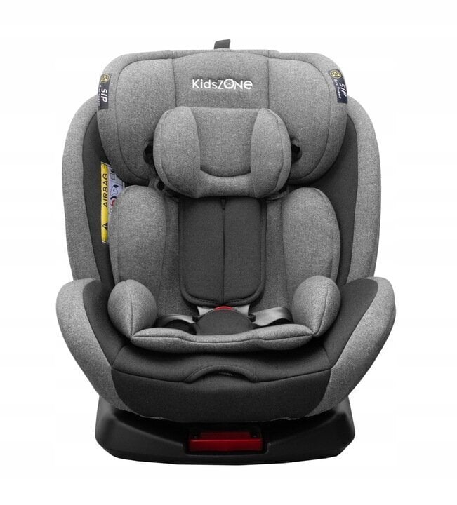 360° Isofix grozāms autokrēsliņš pelēks 0-36 kg Kids Zone YC06 цена и информация | Autokrēsliņi | 220.lv