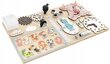 Montessori koka dēlis 50x30 cm ar Jūsu bērna vārdu cena un informācija | Attīstošās rotaļlietas | 220.lv