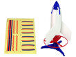 Raķešu šāvēja mācību komplekts, balts, 21 cm цена и информация | Rotaļlietas zēniem | 220.lv