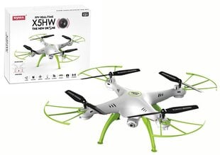 Tālvadības drons X5HW, balts un zaļš цена и информация | Игрушки для мальчиков | 220.lv