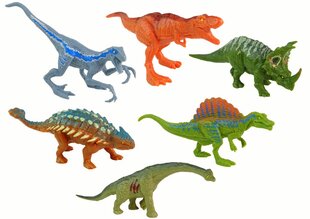 Dinozauru komplekts, 6 gab., krāsains cena un informācija | Rotaļlietas zēniem | 220.lv