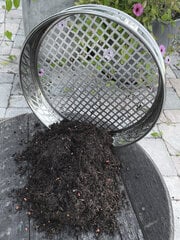 Dārza siets augsnei un kompostam BioProffa, cinkots tērauds, Ø 32 cm cena un informācija | Dārza instrumenti | 220.lv