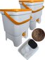 Kompostētājs virtuvei Bokashi, dubultais iepakojums, 16 l, balti oranžs cena un informācija | Komposta kastes un āra konteineri | 220.lv