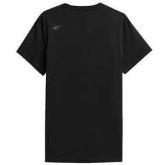 T-krekls vīriešiem 4F M H4Z21TSM033 20S, melns cena un informācija | Vīriešu T-krekli | 220.lv