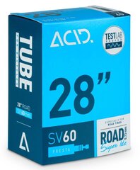 Velosipēdu kamera Acid, 28" Road Super Lite SV 60 mm cena un informācija | Velo riepas, kameras | 220.lv
