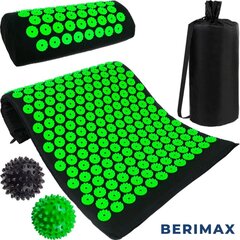 Акупрессурный коврик BERIMAX с подушкой + 2 массажных шарика BRM_5904576552916 цена и информация | Аксессуары для массажа | 220.lv
