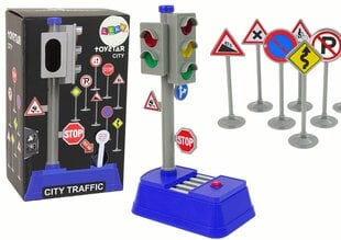 Set of Road Signs Lights Sounds 23 cm цена и информация | Развивающие игрушки | 220.lv