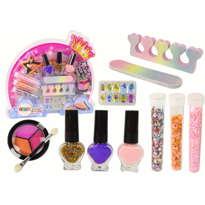 Rainbow Nail Art Makeup Set cena un informācija | Bērnu kosmētika, līdzekļi jaunajām māmiņām | 220.lv