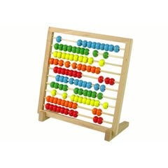 School abacus wooden colorful beads цена и информация | Развивающие игрушки | 220.lv