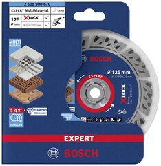 Universāls dimanta griešanas disks Bosch, 125 mm cena un informācija | Rokas instrumenti | 220.lv